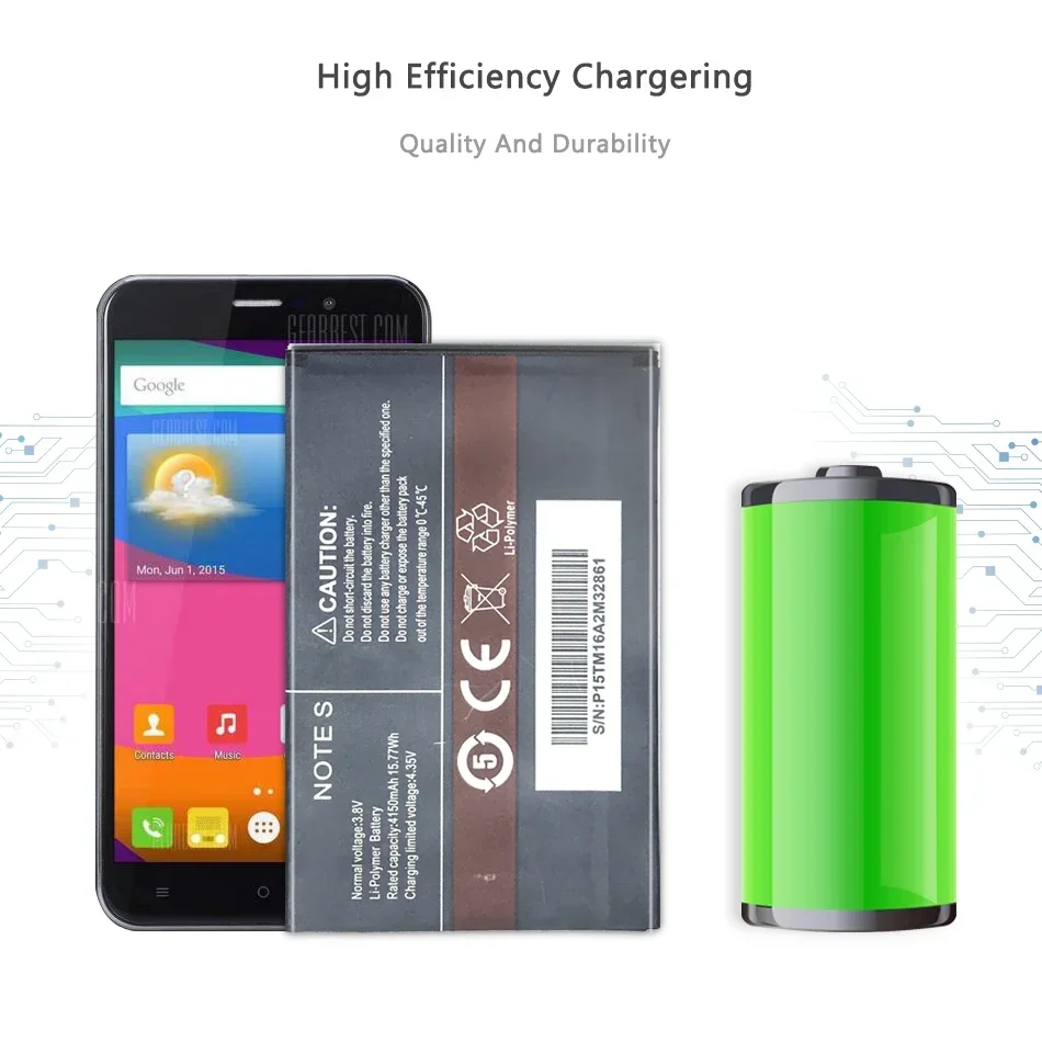 Battery  For CUBOT Note S 4150mAh Replacement backup battery For CUBOT NoteS Cell Phone