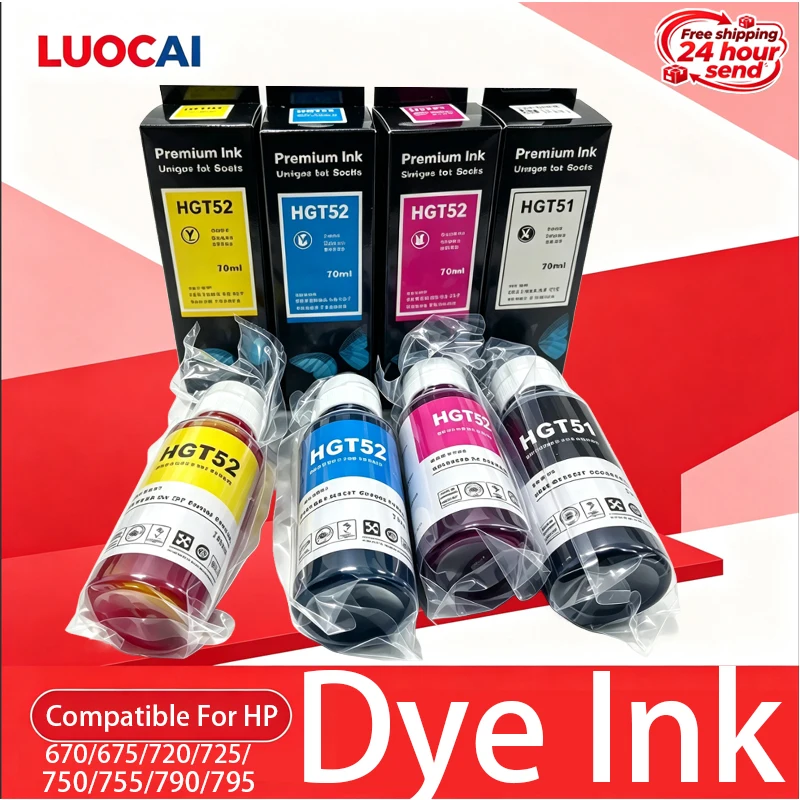 70ml Refill Ink 30/31 Universal Dye Ink Black Compatible for HP Tank 315/318/450/455 Deskjet Inkjet Printer Tank Cartridges CISS