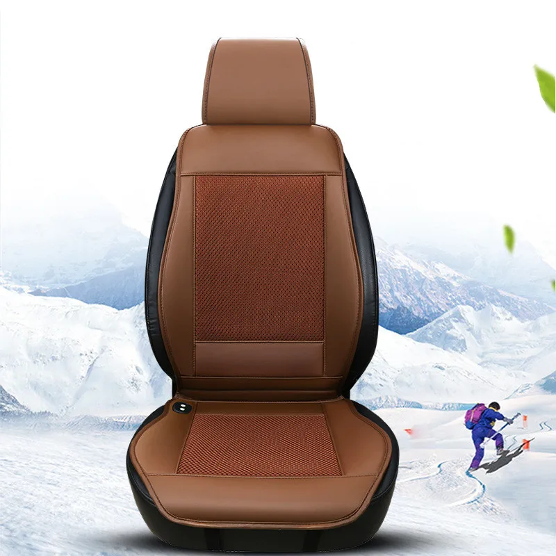 NEW-Summer Car 3D Cooling Fan Cooling Pad With 4Built-In Fan Blower Cooling 3 Speed Ventilation Seat Cushion Air Cooling Seat Ba