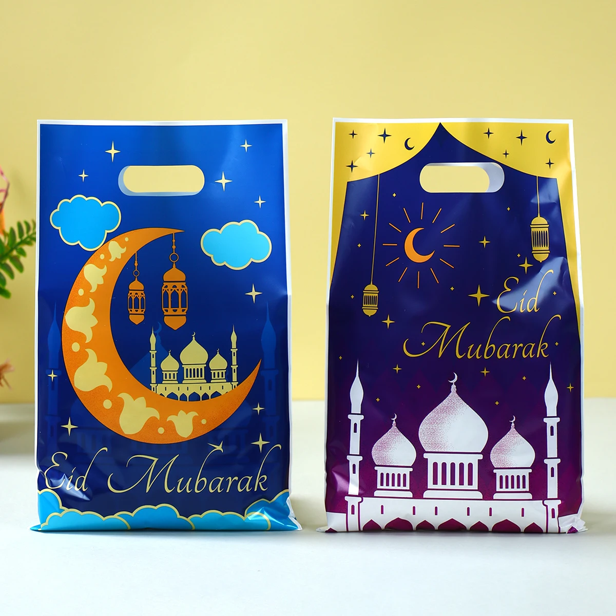 Eid Mubarak Moon Castle Star Candy Bags Gifts Ramadan Kareem Decoration for Home 2025 Islam Muslim Party Supplies Eid Al-fitr