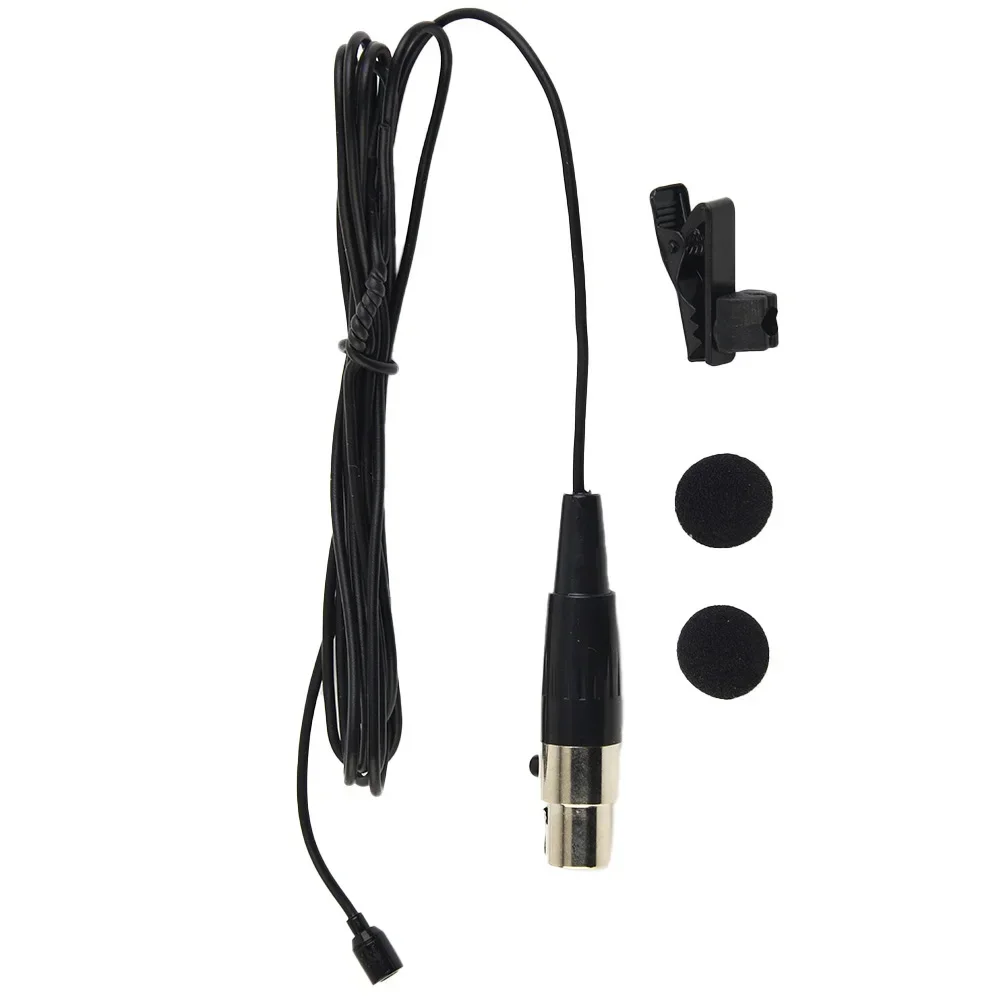 Brand New Microphone Lavalier Mic System Wireless Φ4.0 Mm Plug Black Broadcast Clip Compact Lapel Lavalier