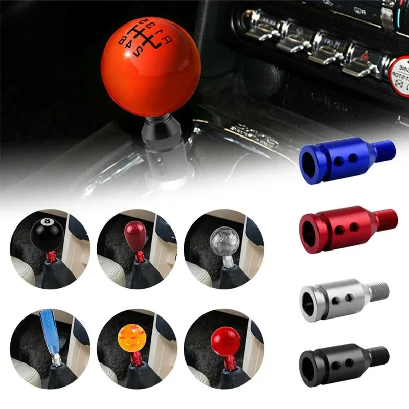 Universal Aluminum Gear Shift Knob Thread Adapter for Non Threaded Shifters 12x1.25mm Car Modified Accessories