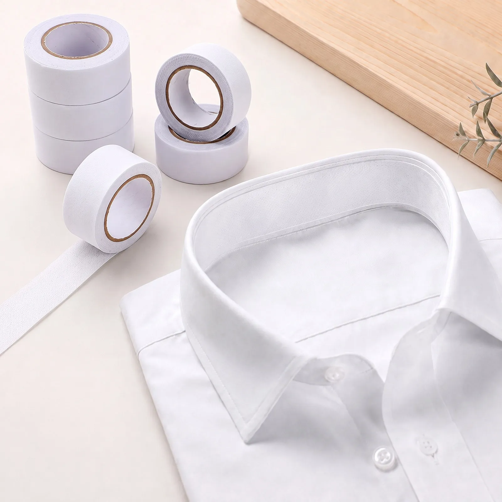 6 Rolls Invisible Collar Sweat Absorber Pads – Breathable, Portable for Baseball, Tennis, Golf, Sun Hats & Shirts