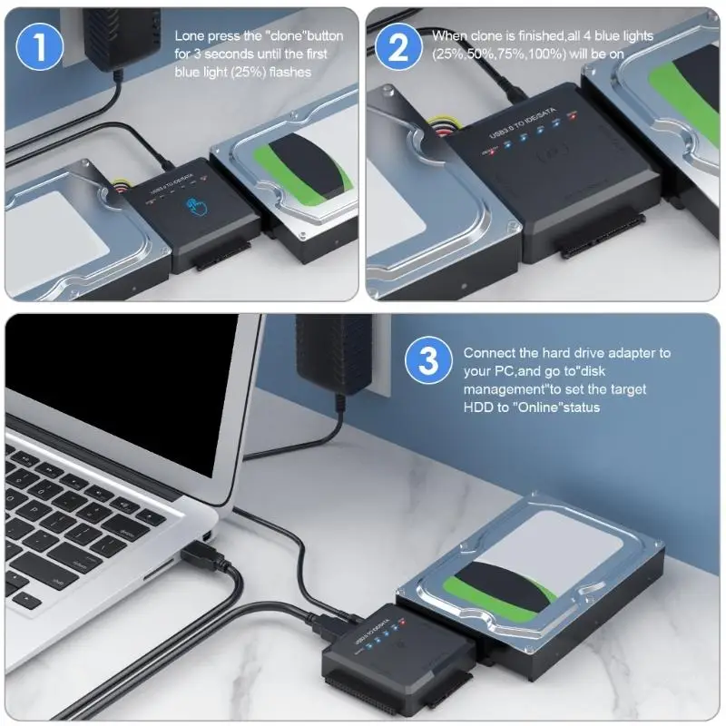 

Hard Dock USB to SATAs IDE Adapter for Easy Data Access and Recovery