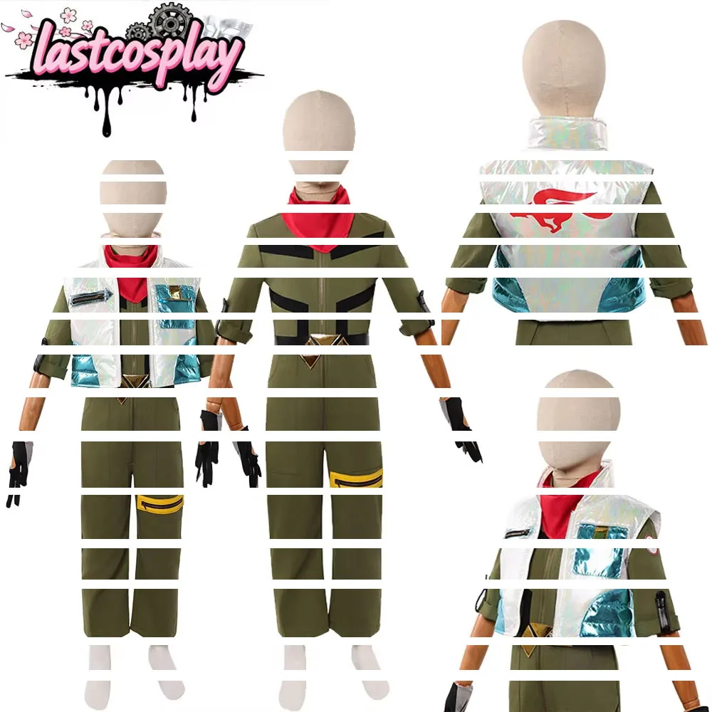

Fox Cosplay Star Costume Anime Bros Roleplay Jumpsuit Coat Gloves Belt Neckwear Outfits Halloween Carnival Party Disguise Suit