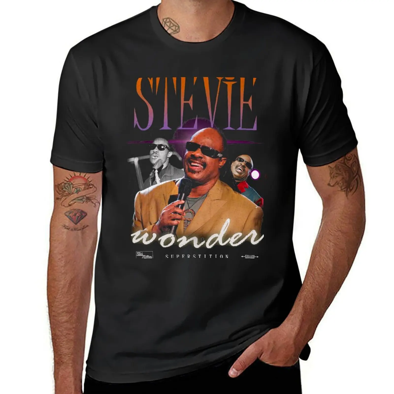 stevie wonder T-Shirt blacks Blouse anime mens graphic t-shirts big and tall