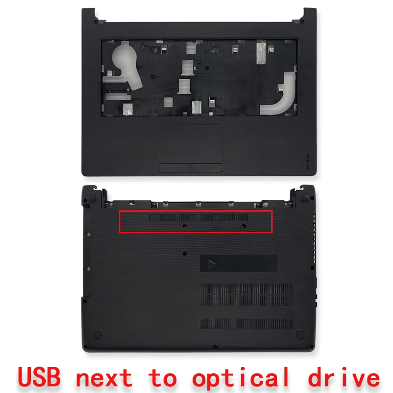 

NEW For lenovo ideapad 110-14 110-14ISK TianYi 310-14isk Series Upper Top Case Palmrest/Bottom Case Optical driver with USB Port