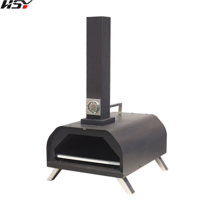 Outdoor Pizza Oven 11 Inch Wood Fired Pellet Stove Pizza Oven Portable Stainless Steel Cooking Pizza Maker for Backyard Kitchen