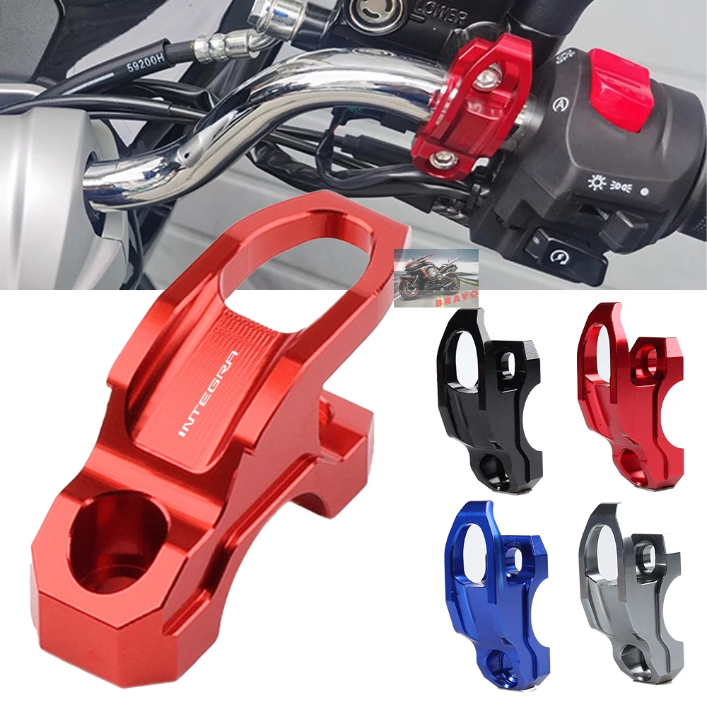 For HONDA Integra 700 750 DCT Accessories CNC Aluminum Brake Master Cylinder Holder Clamp Bracket Bag Hook Helmet Hanger