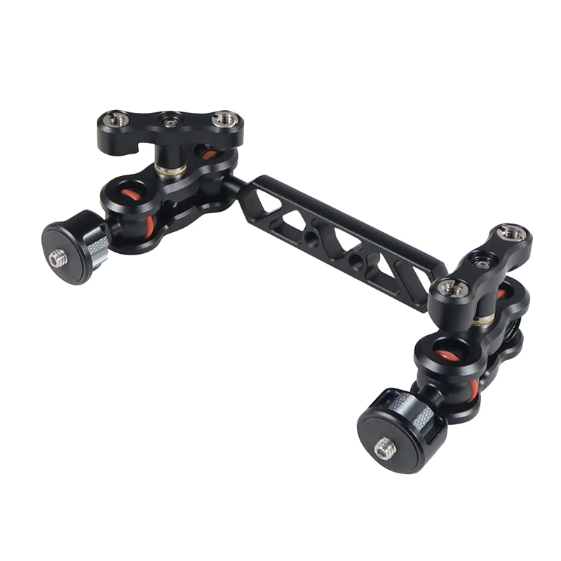1 PCS Camera Articulating Arm 5Inch Dual Ballhead Extension Bar With 1/4Inch Screws For DSLR Camera Support
