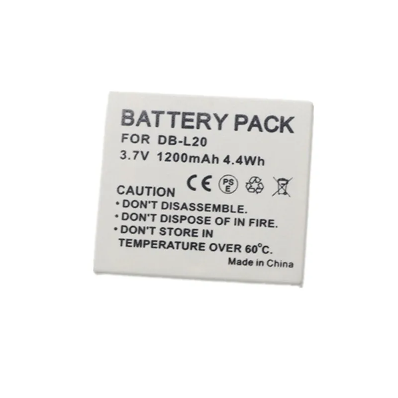 DB-L20 Battery With Charger For Sanyo Xacti DMX-C1 C4 C5 C6 CA6 CA65 CA8 CA9 CG5