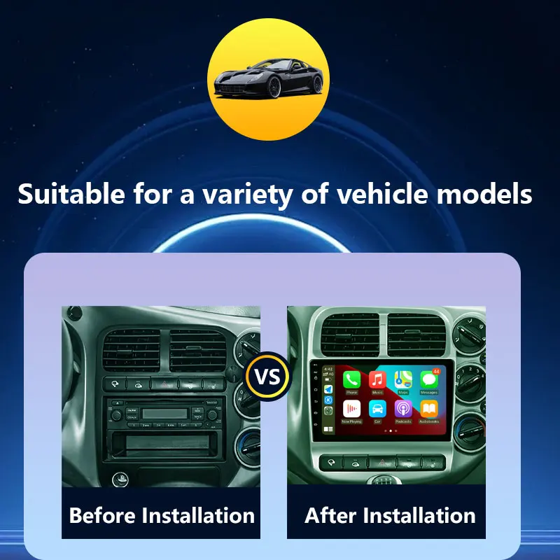Car Radio Audio Video Multimedia Player for Kia Bongo 4 2004 - 2012 Wireless CarPlay DSP Stereo Split Screen GPS Navigation BT