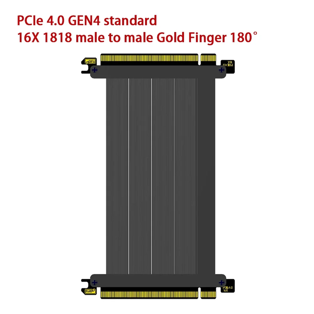 Imagem -06 - Cabo de Extensão de Placas Gráficas Universal Novíssimo Pci-e 4.0 Gen4 Placa Vídeo 16x Chassis Atx Vertical Velocidade Máxima 30 Gpu 40 Gpu 2024