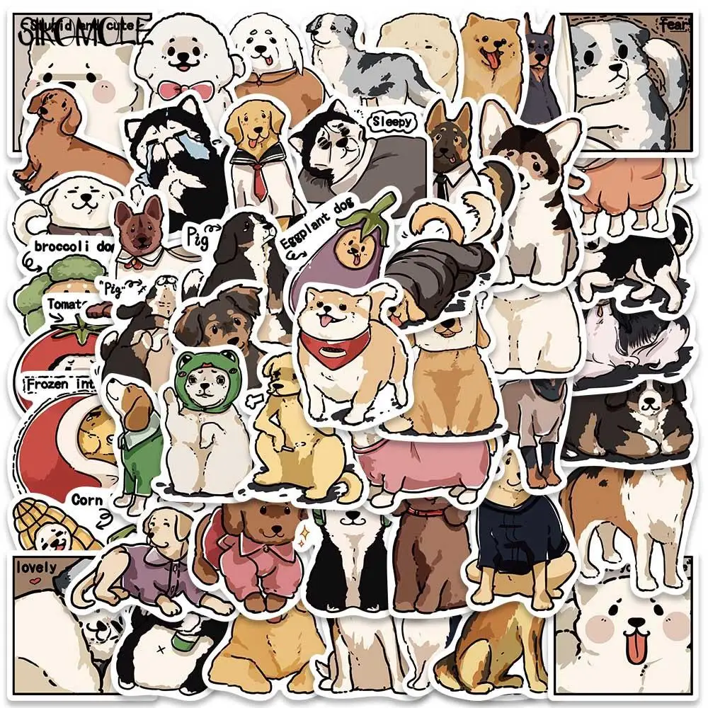 10/30/50PCS Cartoon Meets Puppy Anime Stickers Dog Kawaii For DIY Travel Luggage Guitar Fridge Laptop Graffiti Sticker Kid Decal