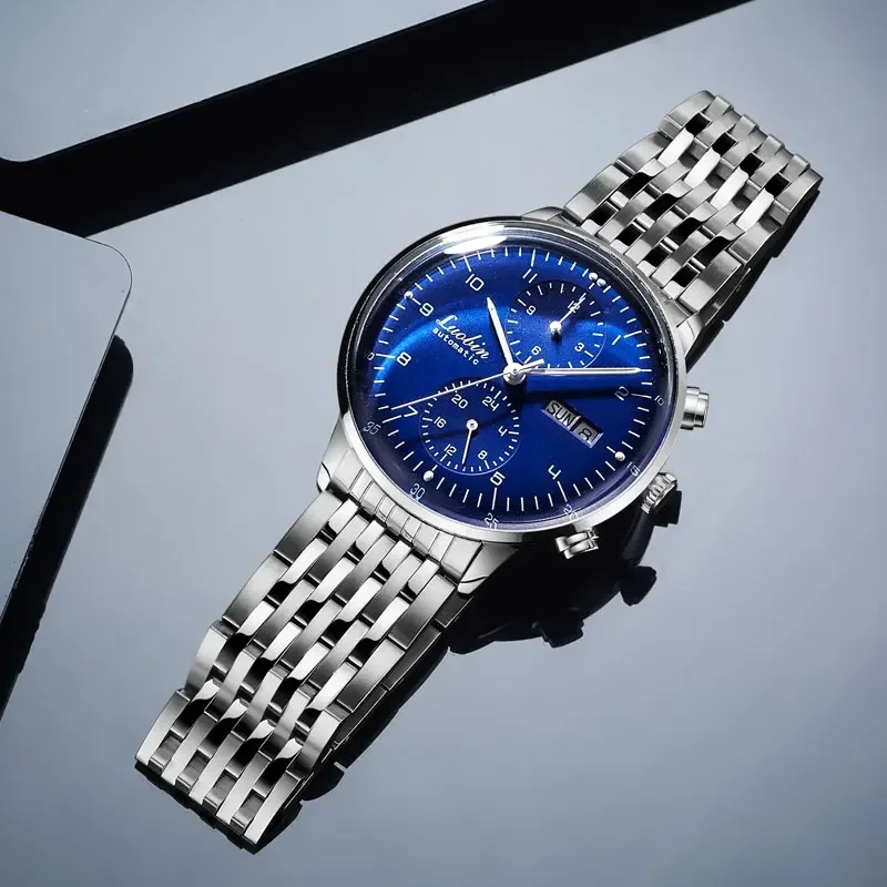 Herenmode Mechanische Horloges Zakelijk Automatisch Horloge Roestvrij Staal Lichtgevende Designer Klok Relojes De Hombre Nieuw 2023