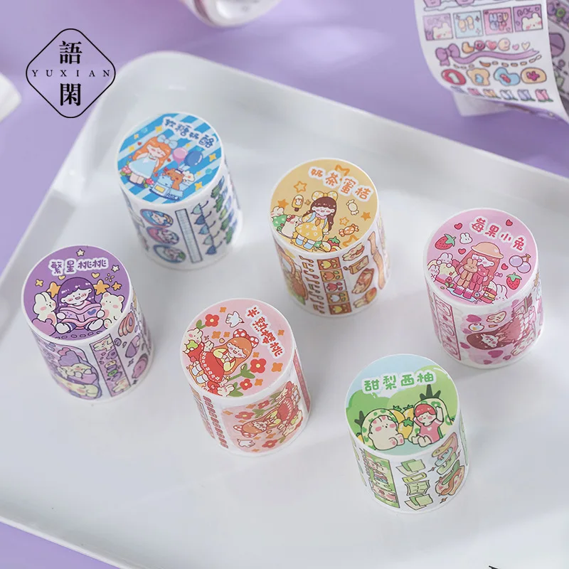 10pcs/1lot Masking Tapes  bud bud fantasy Sticky Bear Decorative Adhesive Scrapbooking DIY Paper Japanese Stickers