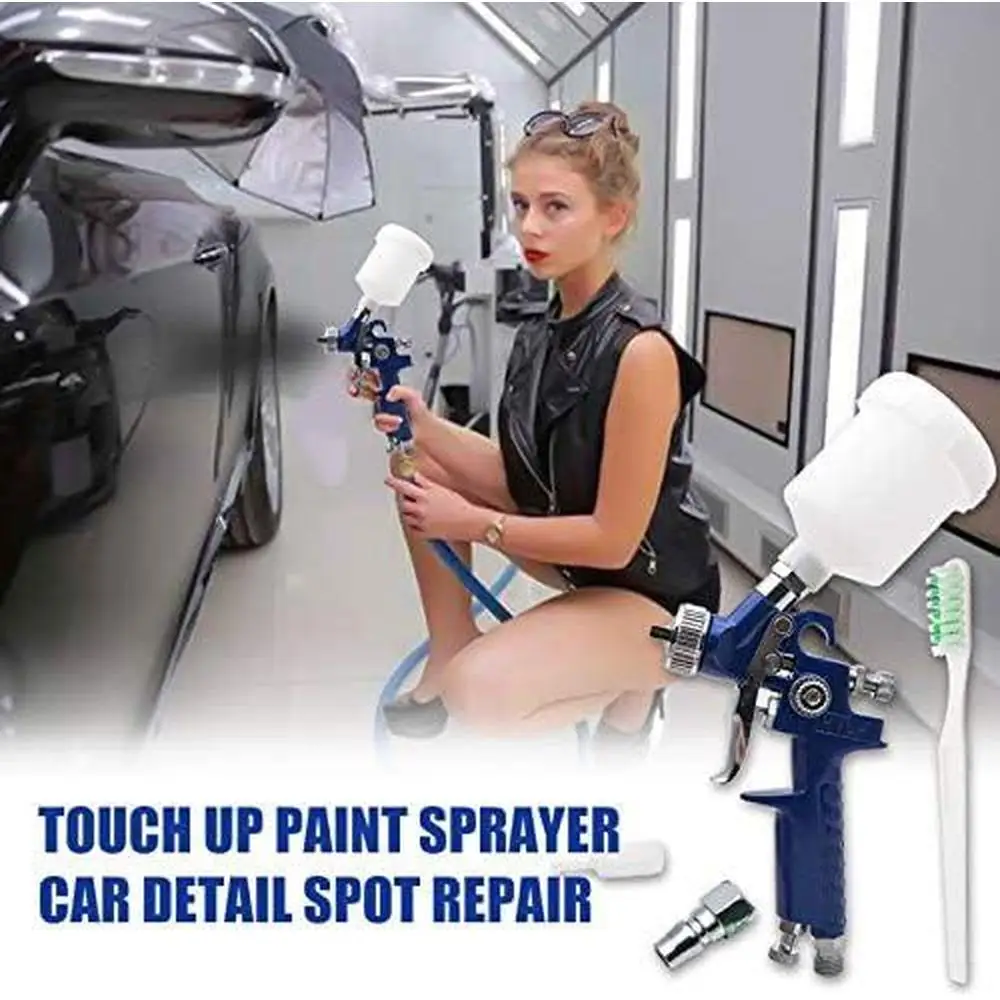 

0.8mm 125ml HVLP Spray Gun Touch Up Series Airbrush Paint Spray Painting Gun For Auto Painting Furniture Repair Decorating Gun