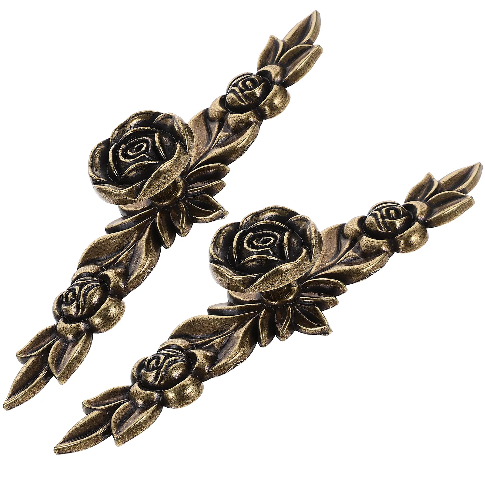 

2 шт. металлические ручки для шкафа в форме розы, винтажные мебельные ручки, прочные, устойчивые к коррозии, для дверцы шкафа, комода