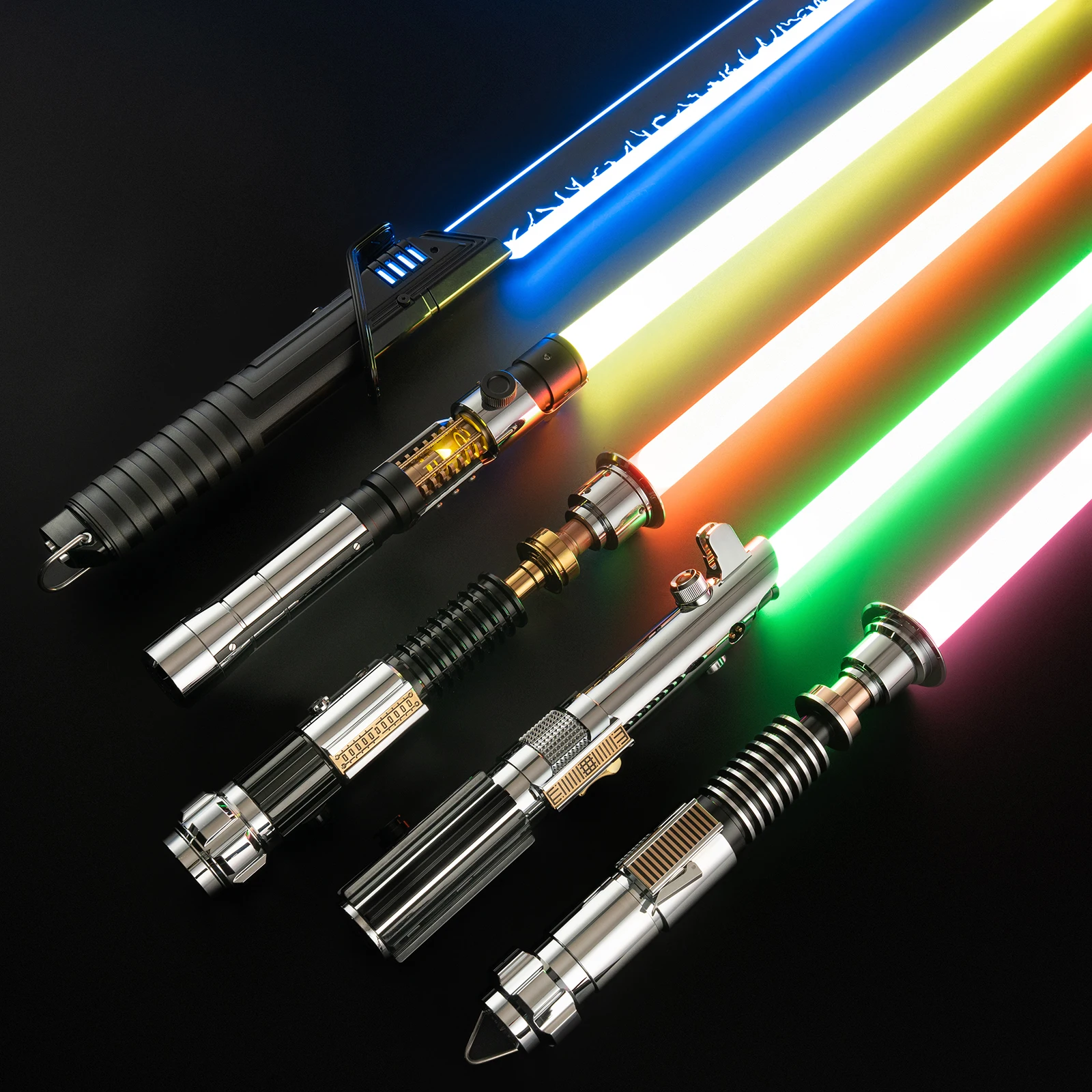 

DamienSaber Luke Skywalker Lightsaber Darksaber Obi-Wan Anakin Saber Sensitive Smooth Swing Laser Sword Toys for Heavy Dueling