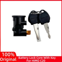 Original Battery Lock Core With Key for HIMO C20 Electric Bike Integrated battery key lock Replacement Accessories