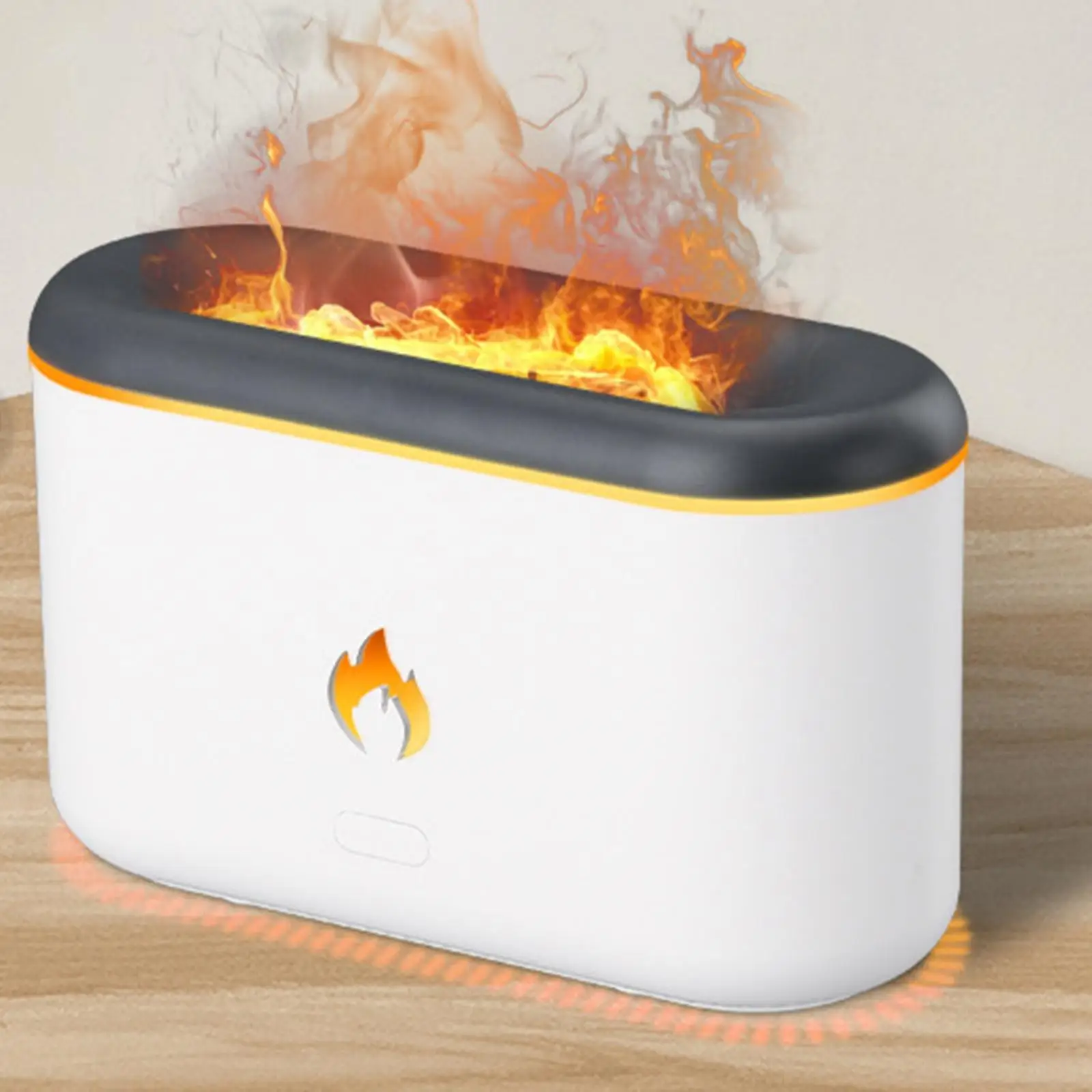 Portable Air Humidifier Essential Oil Flame Diffuser Mist Humidifiers for Dorm, NightStand