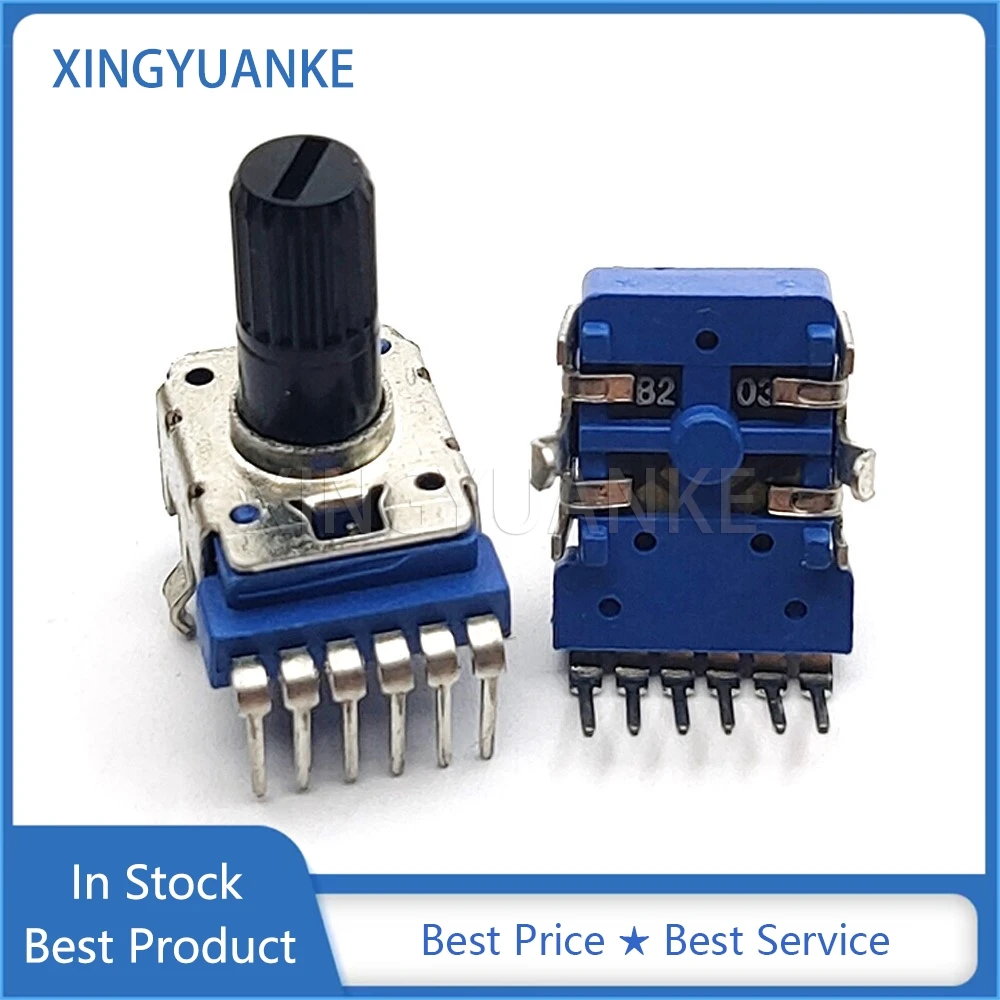 3PCS RK12 Type Vertical Double 6Pins B20K B203 Flower Shaft Length 13MM Mixer Volume Rotation Adjustment Potentiometer