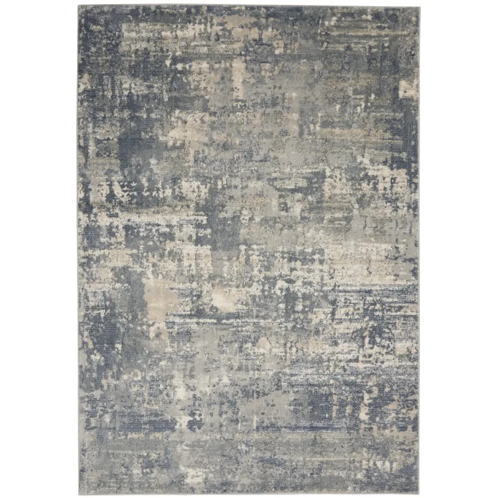 Concerto Abstract Grey/Beige 3'9 x 5'9 Area Rug, (4x6)