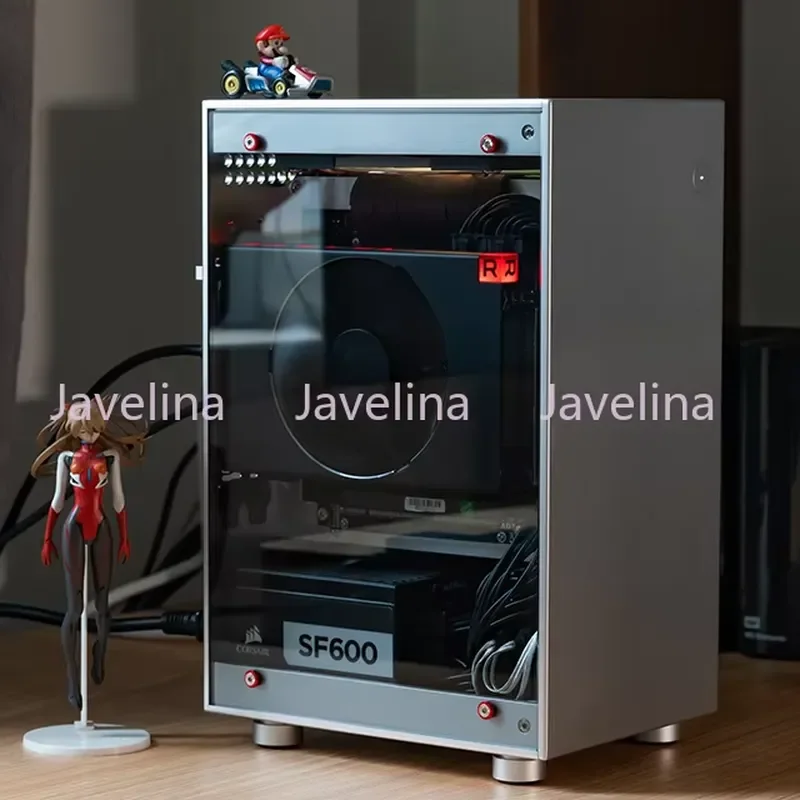 for CAPTAIN S. V6 Compact ITX Chassis Supports A4 Riser Short GPU SFX PSU Cute Mini PC Case Custom Build Small Form Factor