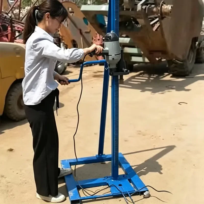 Drilling depth up to 60 meters Portable small electric automatic convenient rotation 60 meters depth Household water well