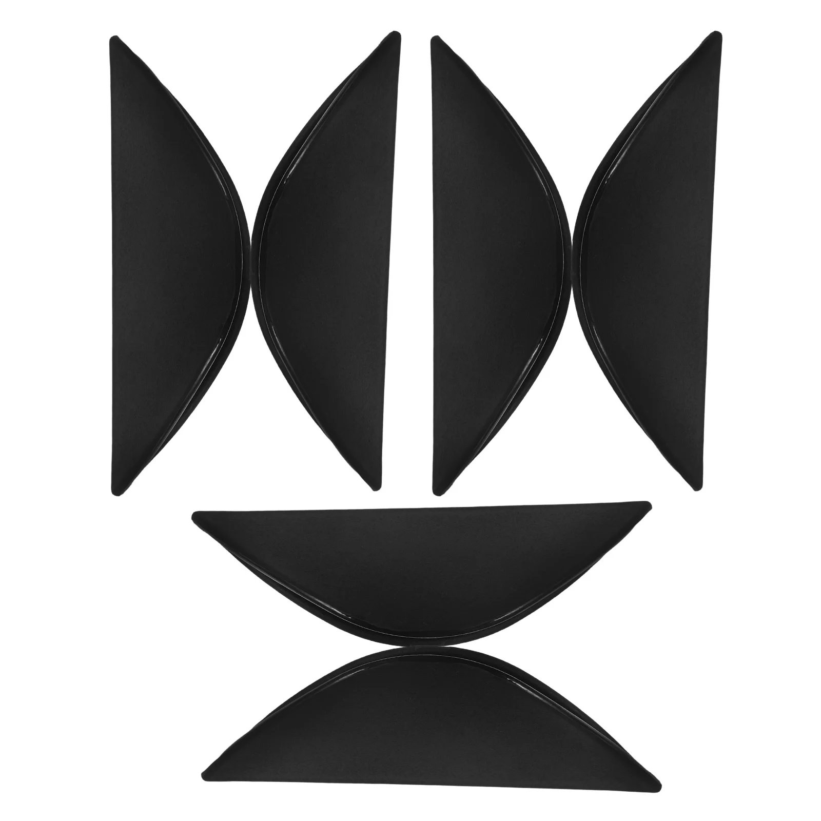 

6pcs Adhesive Drawer Pulls Plastic Cabinet Handles No Drilling Easy Install Furniture Edge Pulls For Kitchen Wardrobe Closet