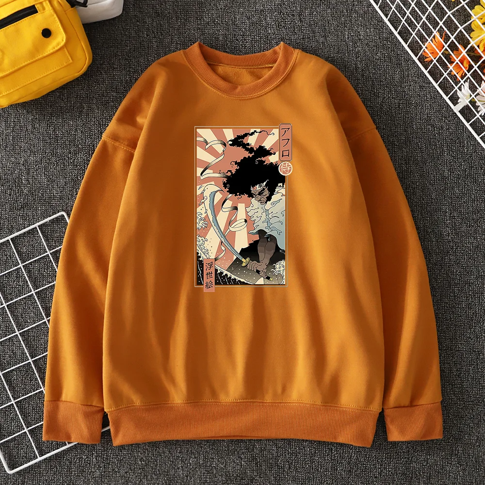 Ukiyo-E Japanese Samurai Guards Printed Man Hoody Anime Clothes Manga Fashion Pullover Creativity Comfortable Casual Men Hoodies