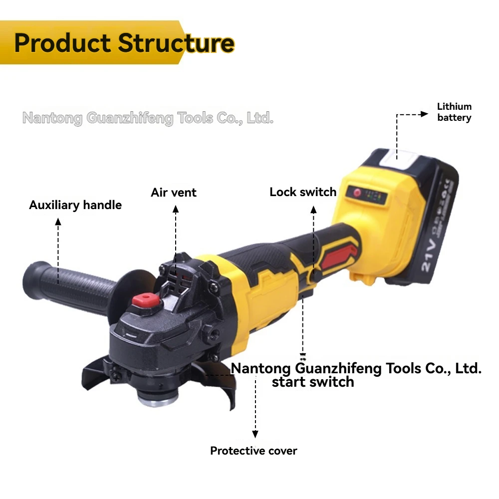 Multifunctional Electric Power Tools Cordless Drill Wrench Angle Grinder Electric Hammer Combo Kit
