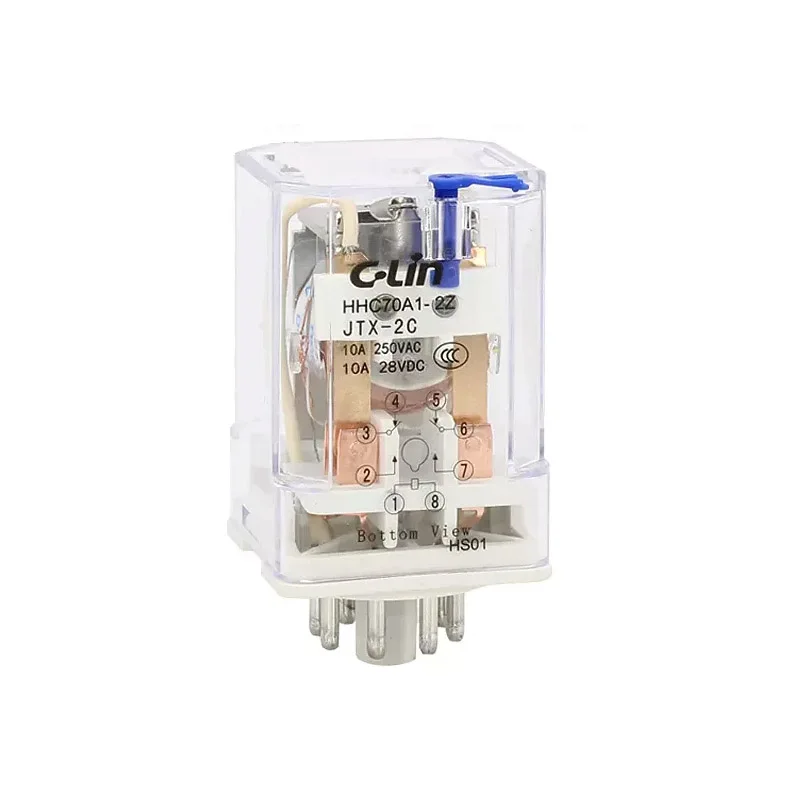 HHC70A1-2Z JTX-2C Clin электромагнитное реле JTX-2Z AC 220V 110V DC 24V 12V реле мощности