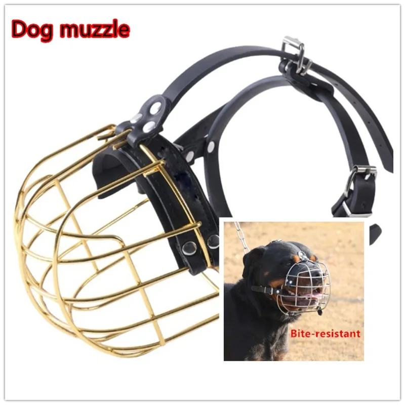 

Heavy-Duty Dog Muzzle Anti-bite and anti-ingestion breathable and non-toxic a must for large dogs to train dogs and walk dogs