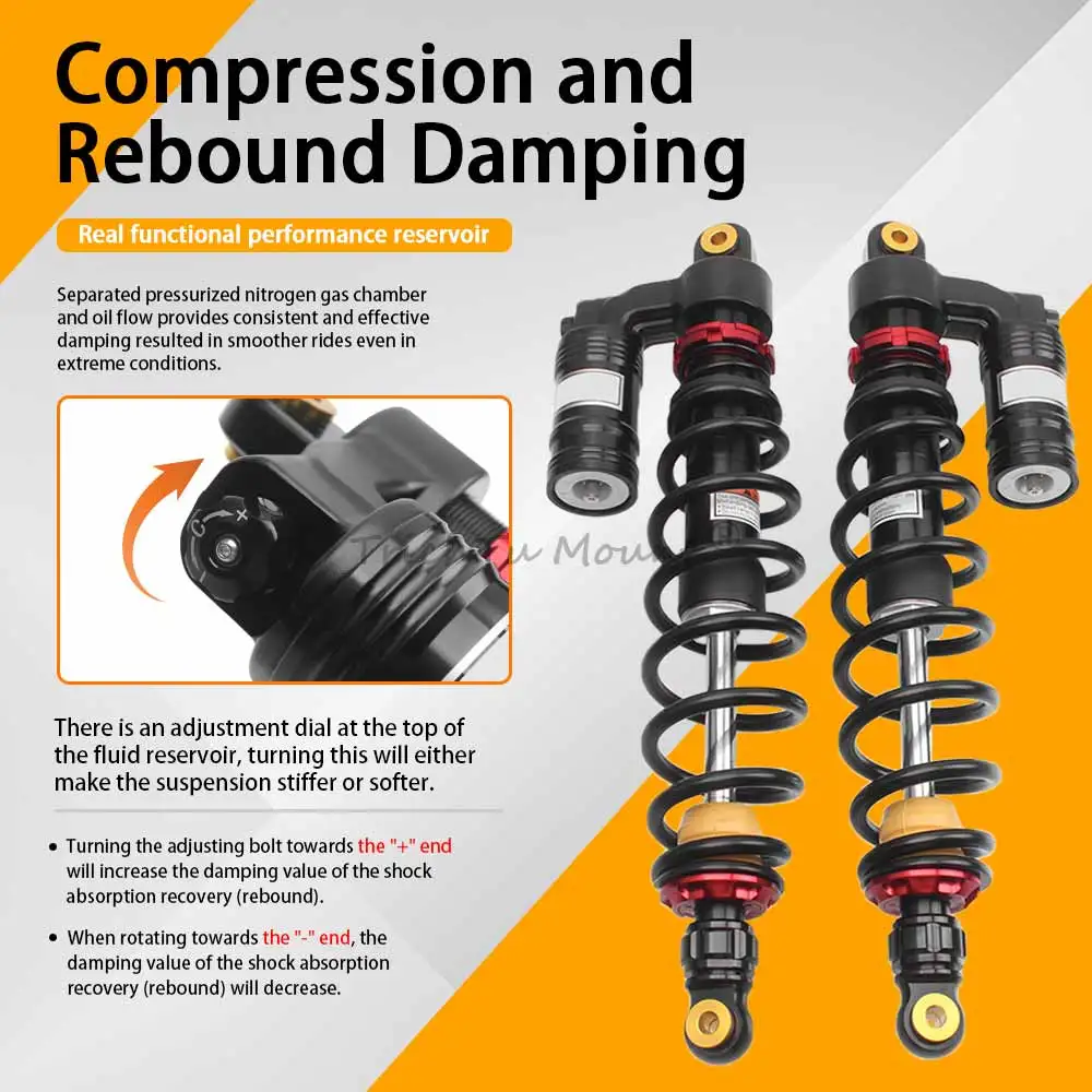 470 مللي متر ATV قابل للتعديل الجبهة تعليق المثبط الهواء امتصاص الصدمات ل Can Am أوتلاندر 650 800R STD XT XT-P 2010-2012 # 706201110 #2