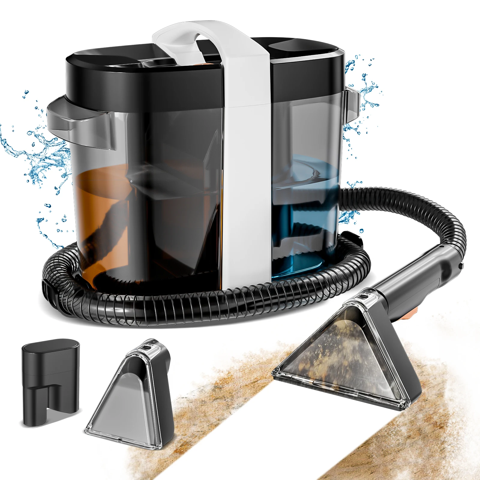 

Portable Lightweight Smart Carpet Cleaner Multifunctional Wet and Dry Vacuum Cleaner Home Hotel Car RV Handheld Garage Cleaner