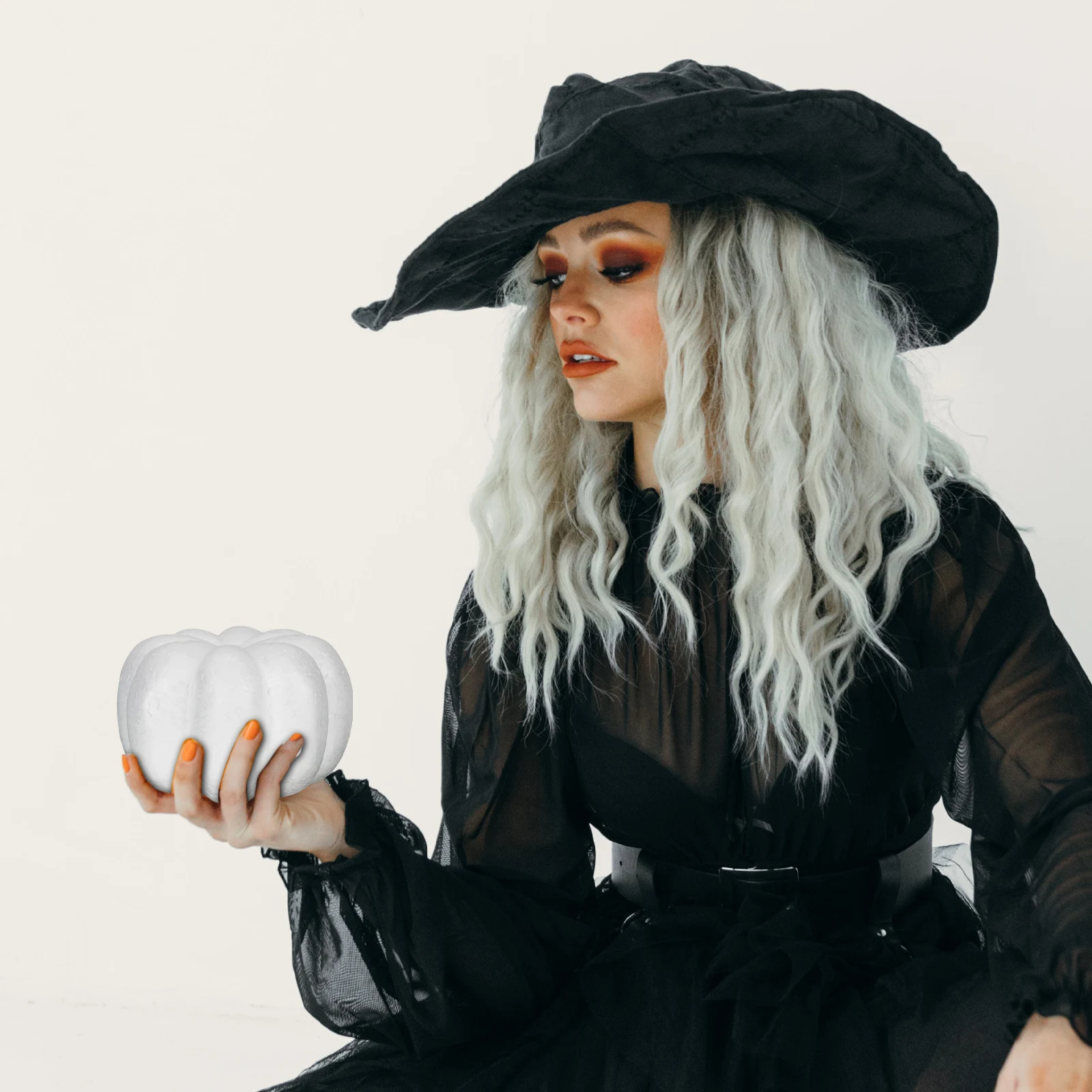 

4Pcs Artificial Foam Pumpkins Realistic Simulation for DIY Craft Party Decoration Thanksgiving Halloween Harvest Festival Decor