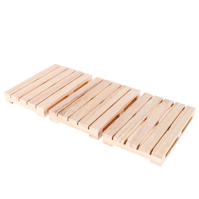 1pcs Mini Wooden For Hot And Cold Drinks Insulation Pad Cup Coaster Pot MatPallet Beverage Coasters
