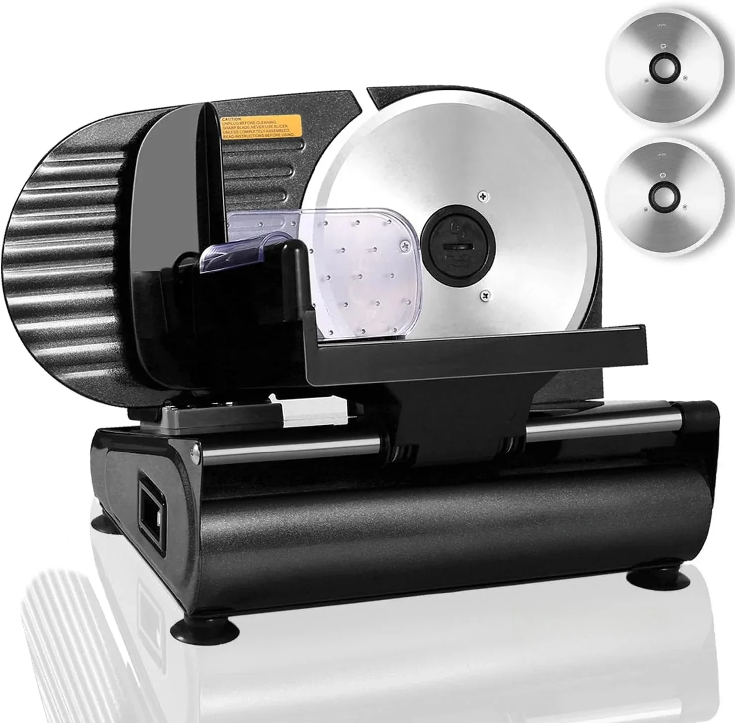 Electric Home Deli Meat Slicer, 2 Removable 7.5