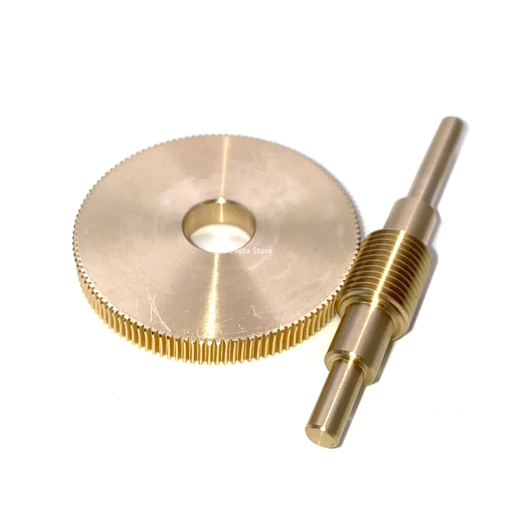 1:120 Ratio 0.4M 120T Copper Reducer Precision Turbine Worm 12MM Gear For Reduction Gearbox Star Tracker Deceleration Mechanism