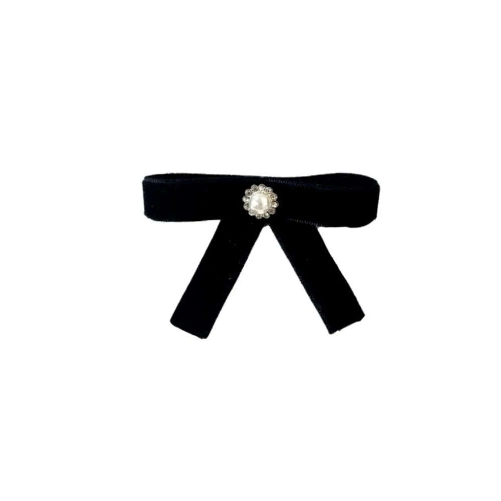 Awareness Black Ribbon Pin Skin Cancer Melanoma Cancer Black Bow Brooch Pin Velvet Breast Cancer Funeral Ribbon Badge Brooch