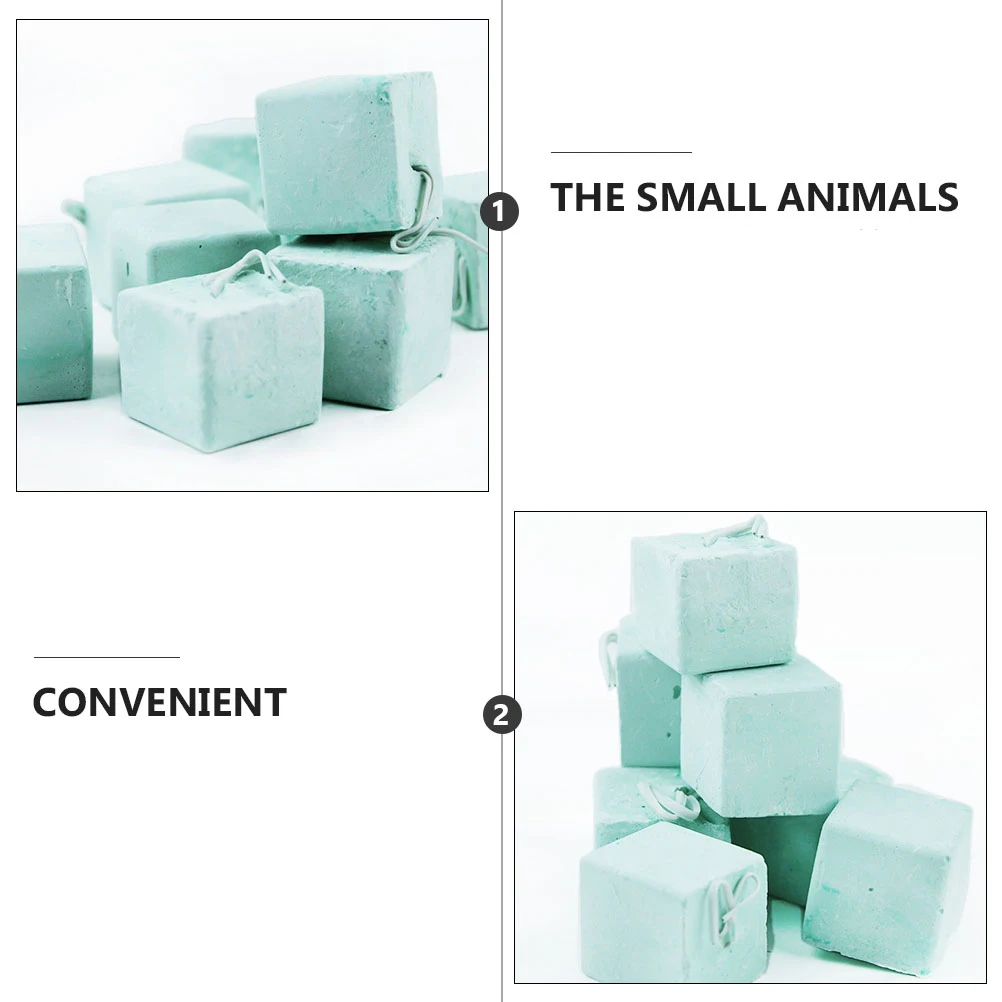 

6 Pcs Hamster Chew Toys Teeth Grinder Calcium Carbonate Minerals Supplements Nutritive Substances Safe Practical Small Animal