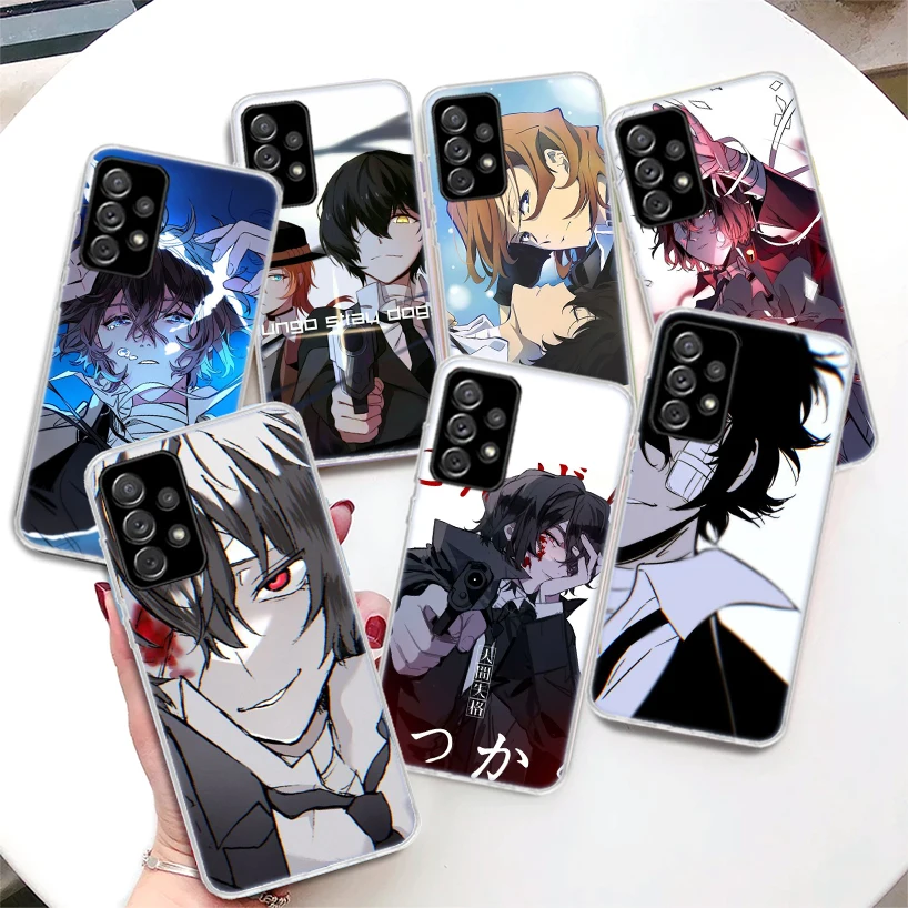 Anime Bungou Stray Dogs Phone Case For Samsung Galaxy A15 A25 A35 A55 A14 A24 A34 A54 A04S A13 A23 A33 A53 A03S A12 A52 A22 A32 