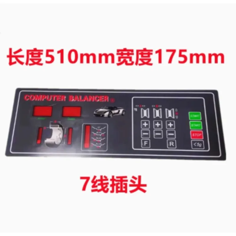 1PC 510x175mm Tyre Wheel Balancer Machine Key Board Panel touch Switch Button Display Board