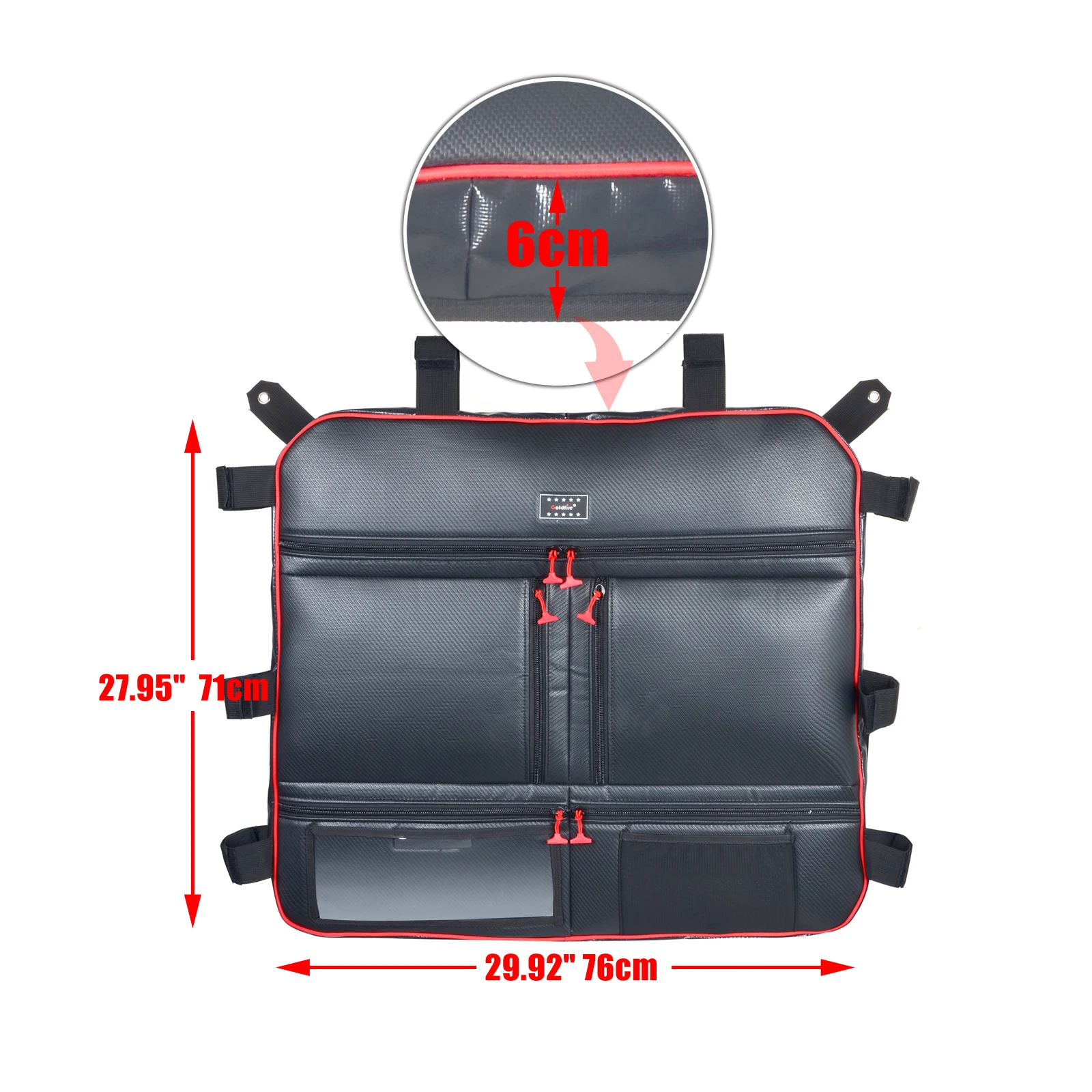 UTV Accessories Waterproof 1680D Overhead Storage Bag Car Organizers Map Bag Fit For Polaris RZR 1000 XP 2 Seat or 4 Seat Models