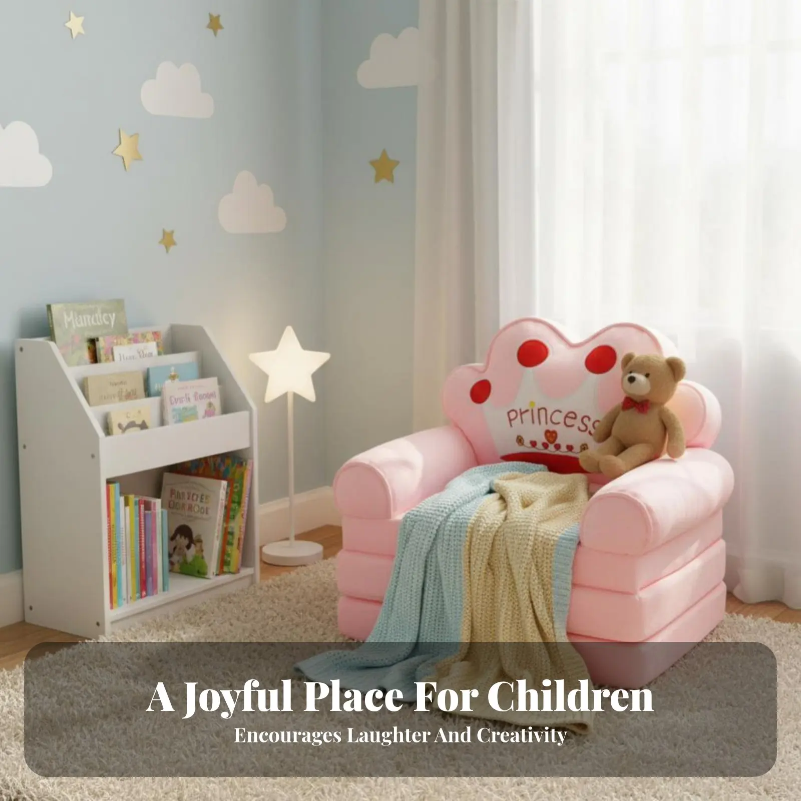 変形可能なフリップアップソファ漫画キャラクターフィギュア、変形可能なフリップアップラウンジャー、折りたたみ式で柔らかく快適な子供用