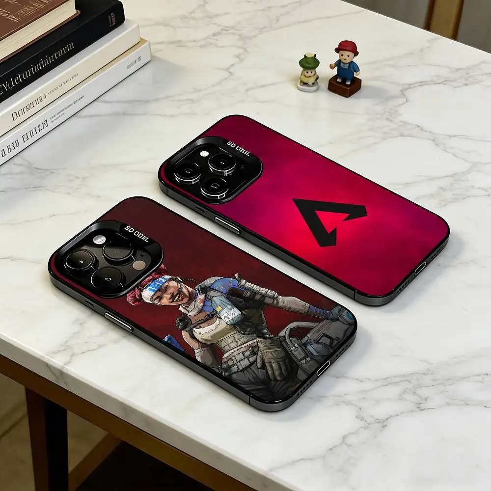 

Game A-Apex L-Legends Phone Case For iPhone 17,16,15,14,13,12,11 Plus,Pro Max,XS,Colorful Silver Black Cover