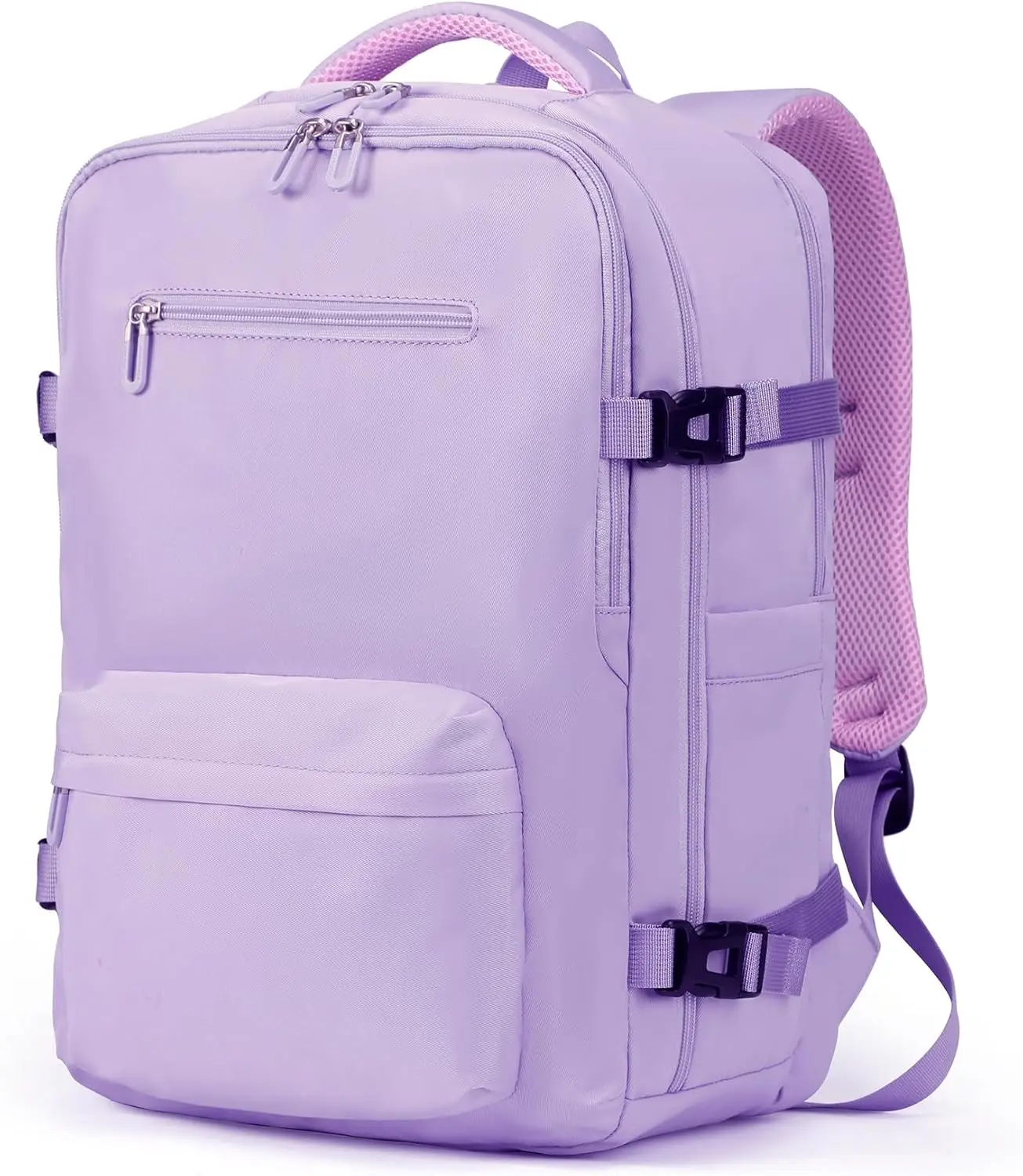 

Light Purple Travel Laptop Backpack for Women and Men, Airline Approved 17-Inch Work Bag with Large Capacity for Hiking Business