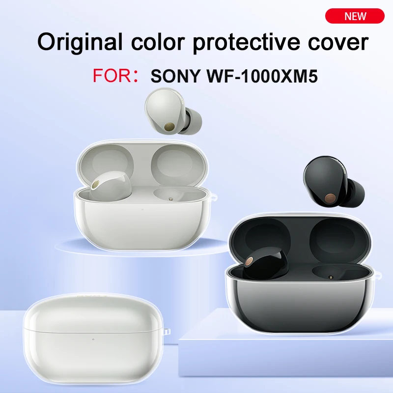 Transparent headphone case for Sony WF1000XM5 easy to use onlycase