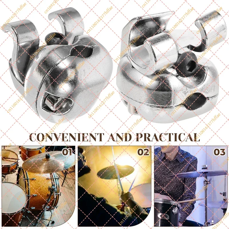 Drum Holder Cymbal Arm Snare Drum Metal Part Rack Tube Boom Attachment Instrument Rod Clamp Clip Durable